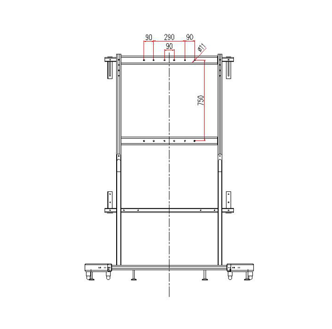 Stand Ponsel untuk Papan tulis Interaktif Penggunaan dengan Proyektor 1
