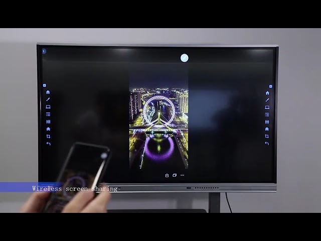 65 LCD Smart board Papan Tulis Interaktif Layar Sentuh Android 11 4K dengan USB-C