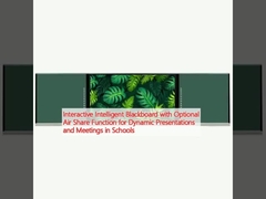 Papan tulis cerdas interaktif dengan fungsi berbagi udara opsional untuk presentasi dan pertemuan dinamis di sekolah