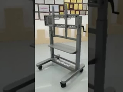 Manual Tinggi diatur Mobil Stand TV Trolley