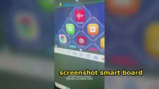 papan tulis pintar dengan tangkapan layar