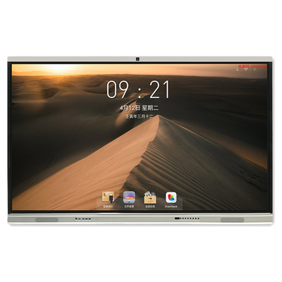 Interaktif LCD Flat Panel Display 4K Android 11 Multi Touch LED Screen Monitor Dengan OPS Slot Untuk Pendidikan