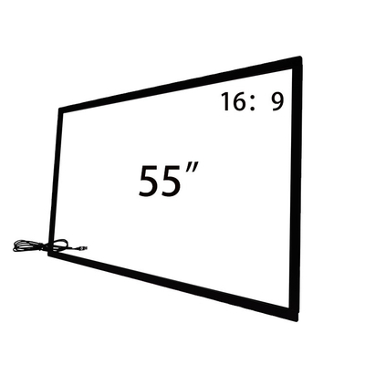 55 ''Inframerah USB Multi Touch Konversi Overlay Frame IR Touch Screen Frame Untuk Monitor Kios