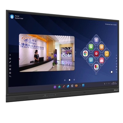 iBoard 75 86 Inch Smart Touch Screen Interactive Board Display Interactive Whiteboard Untuk Ruang Pertemuan Kelas