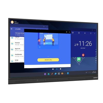 Papan tulis interaktif inframerah presisi tinggi dengan koneksi port USB Desain khusus tampilan panel datar interaktif
