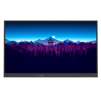 Panel Datar Interaktif 65 inci 75 86 98 Inch 4K layar Multi Touch