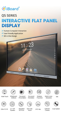 5000Rasio Kontras Goolge EDLA Sertifikasi Android 13 IR Touch Dispaly Interaktif Whiteboard Touch Screen Monitor