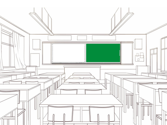 Sekolah Universitas interaktif Smart Black ChalkBoard Whiteboard Greenboard Touch Panel Display 75 86 98 Inch untuk mendidik