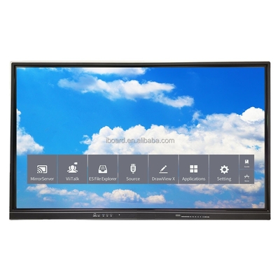 Smart Board Untuk Pertemuan Pengajaran Interaktif Whiteboard Elektronik Layar Sentuh Digital Flat Panel