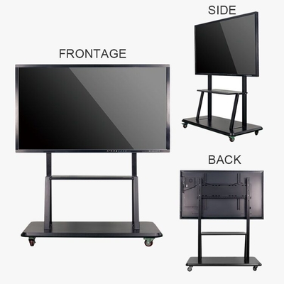 55" 86" Interaktif Whiteboard Stand 200KGS Dengan Standar VESA Mudah Digunakan Dan Dipasang