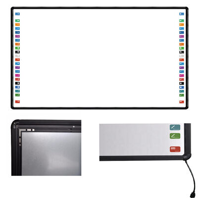 102 Inch High Precision Control Interactive Smart Whiteboard dengan Frame Alloy Aluminium
