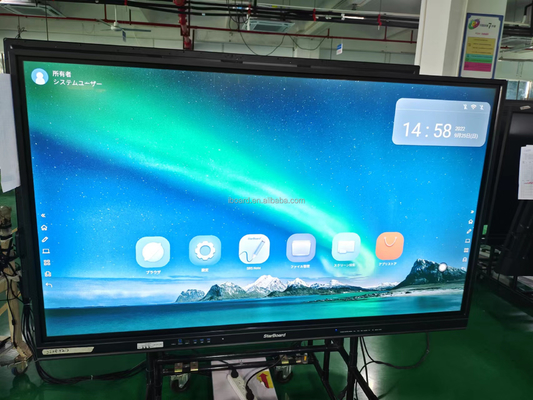 Multi Touch Android 13 iBoard Interaktif Whiteboard Win Touch Panel Tampilan Smart Monitor Untuk Pendidikan Pengajaran