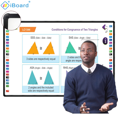 IR 10 Touch Point Electronic Whiteboard untuk Anak-anak Pendidikan Peralatan pengajaran dan konferensi