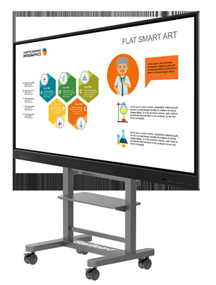 98 inci Interaktif Flat Panel Smart Board untuk tampilan kantor Sekolah