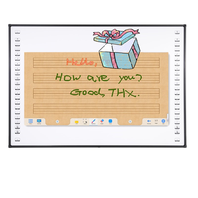 Aluminium Frame Iboard Interaktif Whiteboard 90 Inch Untuk Penggunaan Proyektor
