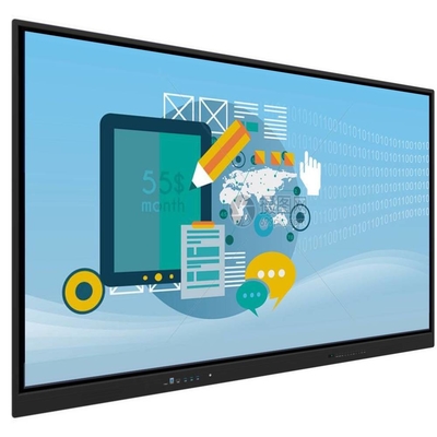 55 65 75 86 Inch Interactive Touch Screen Whiteboard Android 13 EDLA 40 Touch Points Untuk Pertemuan Kantor Kelas