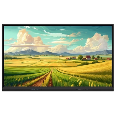 55 65 75 86 Inch IR Interaktif Whiteboard 4K Touch Panel PC TV Android OPS Tampilan Untuk Pertemuan Pendidikan