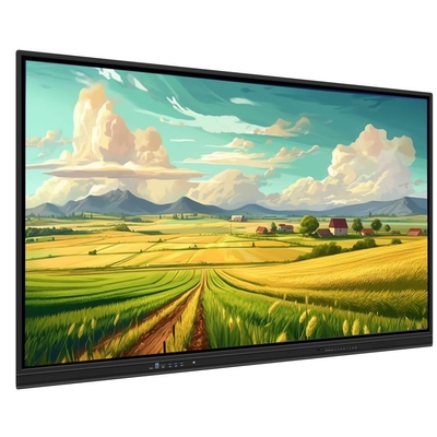 55 65 75 86 Inch IR Interaktif Whiteboard 4K Touch Panel PC TV Android OPS Tampilan Untuk Pertemuan Pendidikan