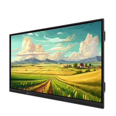55 65 75 86 Inch IR Interaktif Whiteboard 4K Touch Panel PC TV Android OPS Tampilan Untuk Pertemuan Pendidikan