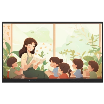 All In One Interactive Whiteboard 65 75 86 Inch Media Player Multi Touch IR Points Smart TV Board Untuk Kantor Pelatihan