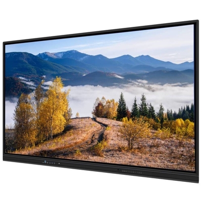 Iboard Interactive Whiteboard Win 10 Android 13 Finger Touch TV Display 65 75 86 Inch Untuk Pertemuan Bisnis Kelas