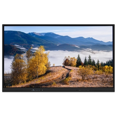 Iboard Interactive Whiteboard Win 10 Android 13 Finger Touch TV Display 65 75 86 Inch Untuk Pertemuan Bisnis Kelas