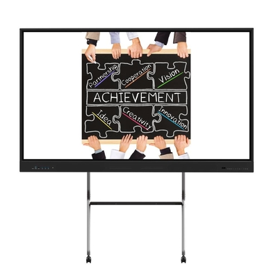55 65 75 Inch IR Interaktif Whiteboard Finger Multi Touch Smart LCD Display Overlay Touch Frame Untuk Konferensi Pendidikan