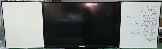 75 Inch Interactive Display Dengan Stand Elektronik Dengan Tampilan Sisi