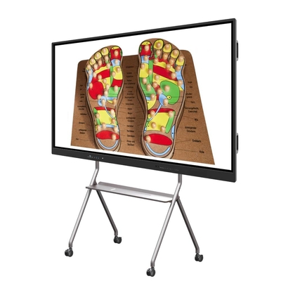 LED Interaktif Whiteboard 65/75/86/105/110 Inch Finger Elektronik Multi Touch Screen Smart LCD Display Ruang Pertemuan
