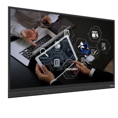 75 86 Inch IR Interaktif Whiteboard Jari Sentuh Digital 4K UHD 3840*2160 Ilmu Pendidikan Papan Pengajaran Untuk Anak-anak