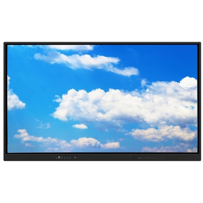 Monitor layar sentuh interaktif 55 65 75 86 98 110 Inch 3840*2160 4K Kamera Mikropon Transcreen Android 13 OPS All In One
