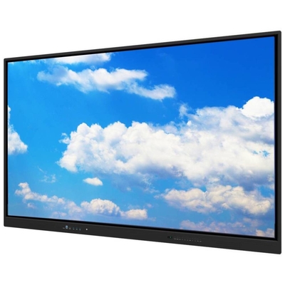 75 Inch Interactive Touch Screen Monitor Dengan OPS Mobile berdiri untuk pilihan