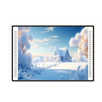 Papan Projektor Interaktif 4K 82 85 102 Inch Side Bar 10 Touch Points USB PC Pen Finger Writing White Board Untuk Sekolah
