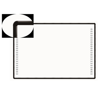 Papan Projektor Interaktif 4K 82 85 102 Inch Side Bar 10 Touch Points USB PC Pen Finger Writing White Board Untuk Sekolah