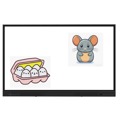 75 Inch Interactive Flat Panel 65/ 86 /98 Inch 4K Interactive board dengan stand opsional