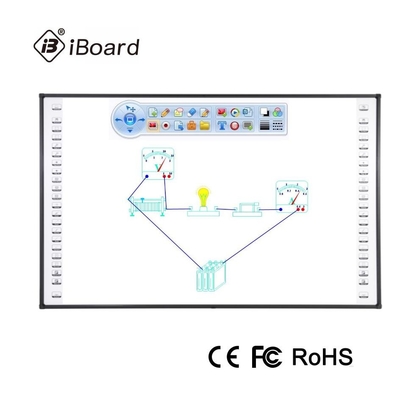 Digital Electronic Teaching Machine Whiteboard Finger Touch Smart Interactive Whiteboard dengan Proyektor HD untuk Sekolah