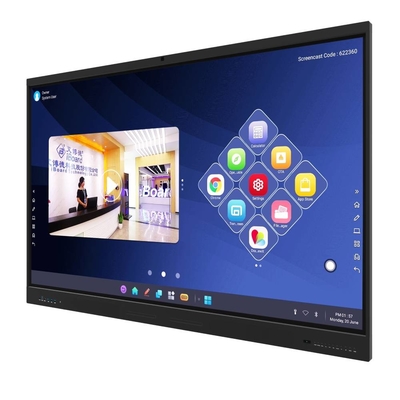 EDLA CE pabrik inframerah papan tulis interaktif LAN OPS Android All in One Touch Panel 86 98 inci