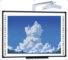 55/65/75/86/98 Inch Opsional Infrared Interactive Whiteboard 2mm Keakuratan Posisi