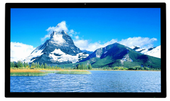 Kapasitif LCD Smart Board Touch 65 Inch 4K 3840*2160 Anti-Glare Tempered Glass Monitor Tidak Ada Sistem Untuk TV Sekolah Mall