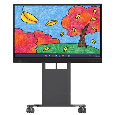 Interaktif Whiteboard Stand TV berdiri Elektronik Lantai berdiri cocok untuk ukuran 65/75/86 inci