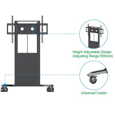 Stand TV Whiteboard Interaktif Stand lantai untuk 65/75/86 inci