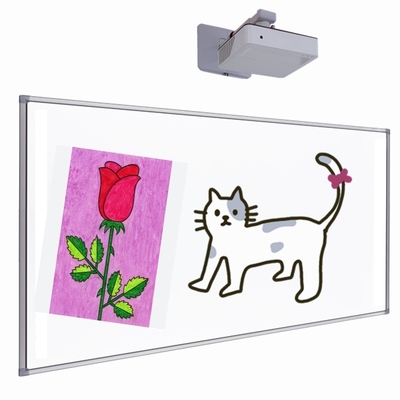 86 inci Infrared Interactive whiteboard Marker menulis Touch board Permukaan Keramik untuk Proyektor