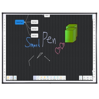 86 inci Infrared Interactive whiteboard Marker menulis Touch board Permukaan Keramik untuk Proyektor