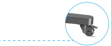Stand papan tulis interaktif yang dapat diatur tinggi untuk Smart TV Monitor sentuh Lantai atau dinding