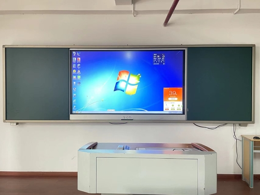 Pengakuan tangan interaktif papan tulis hijau cerdas 16:9 Multi touch 10-32 Points 8 64G RAM ROM Android PC Whiteboard