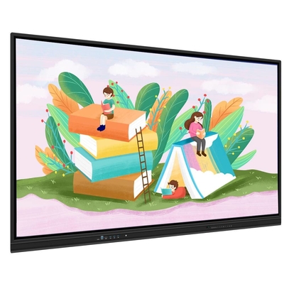 Panel Flat Interaktif dengan Android WIN 10 Sistem 20 Touch Points Wireless Share Hand Recognition Untuk Educatuon mengajar