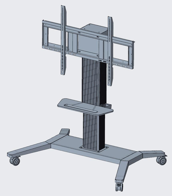 Stand Smart Board Interaktif dengan miring dan tinggi diatur untuk ukuran 55 ~ 86 inci papan