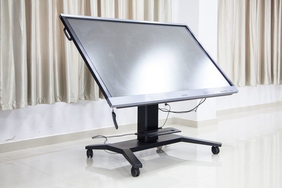 Stand Smart Board Interaktif dengan miring dan tinggi diatur untuk ukuran 55 ~ 86 inci papan