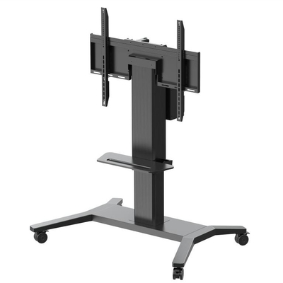 Mobile TV Wall Mount Height Adjustment TV Cart TV Brackets Trolly Stand untuk 65 "-86" Profesional Full Motion