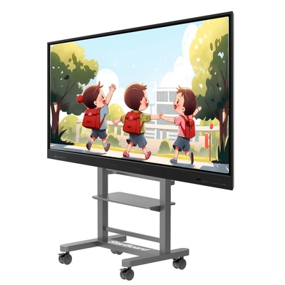 Android 13 LED Interaktif Whiteboard 40 Touch Points 86 inci Smart TV Tampilan dengan WIFI BT Hotspot untuk pengajaran sekolah